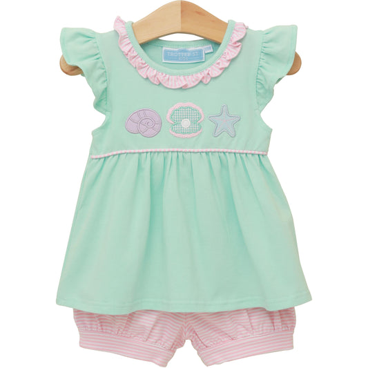 Trotter Street Kids Under the Sea Banded Short Set