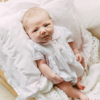 Feltman Brothers Preemie Bow Smocked Bubble