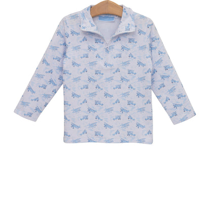 Trotter Street Kids Up, Up, & Away 1/4 Zip Pullover
