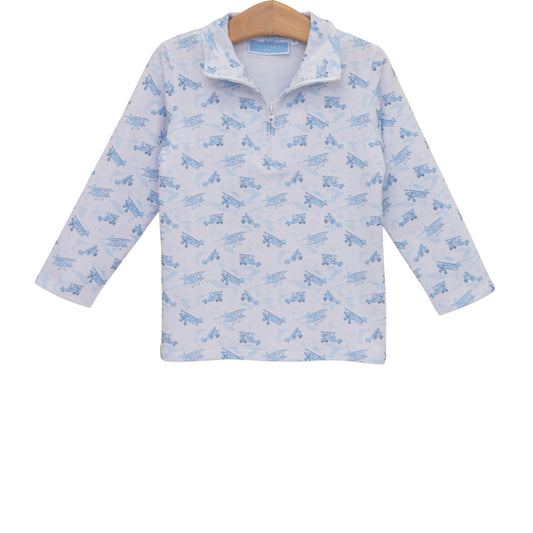 Trotter Street Kids Up, Up, & Away 1/4 Zip Pullover