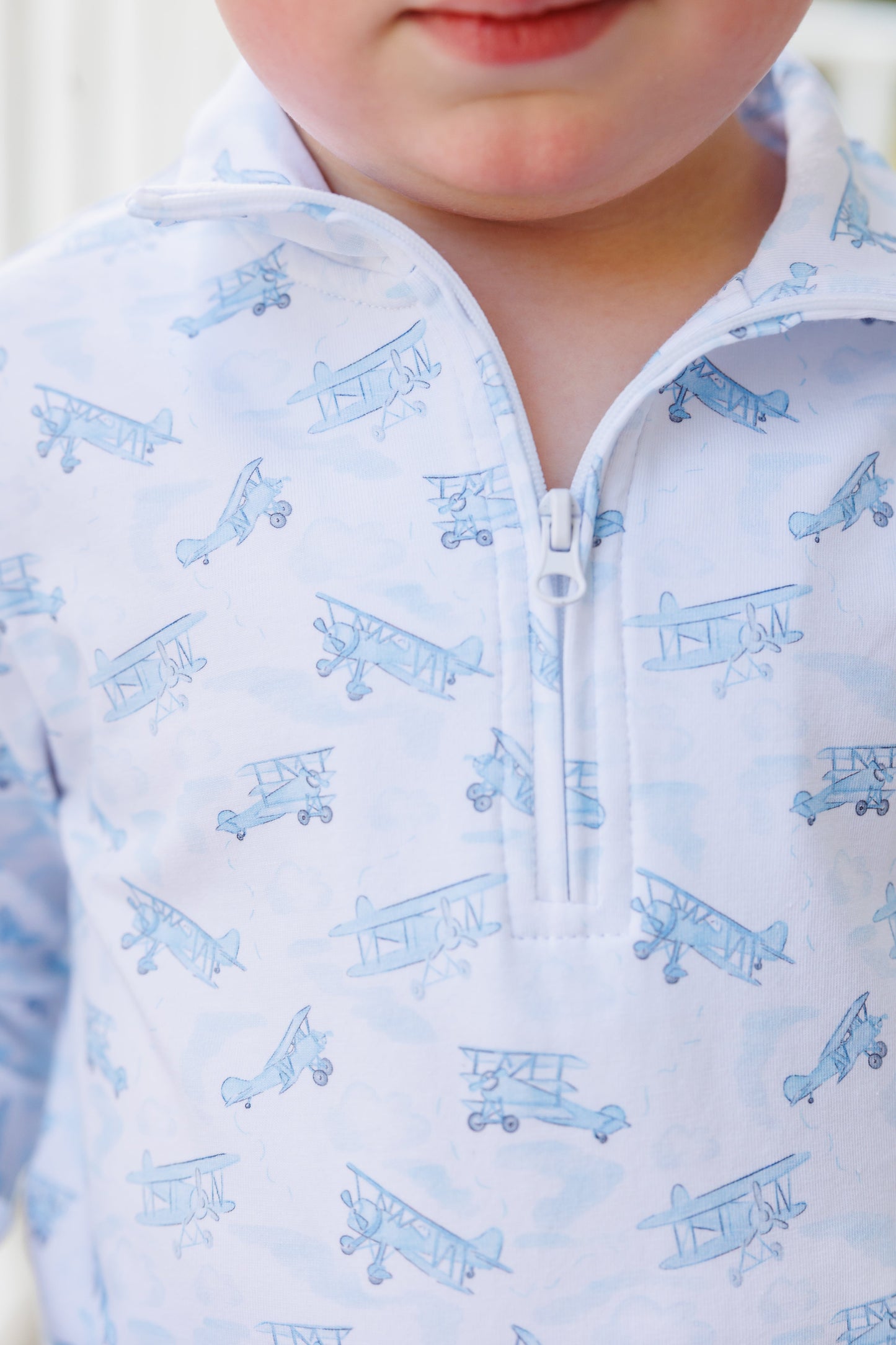 Trotter Street Kids Up, Up, & Away 1/4 Zip Pullover