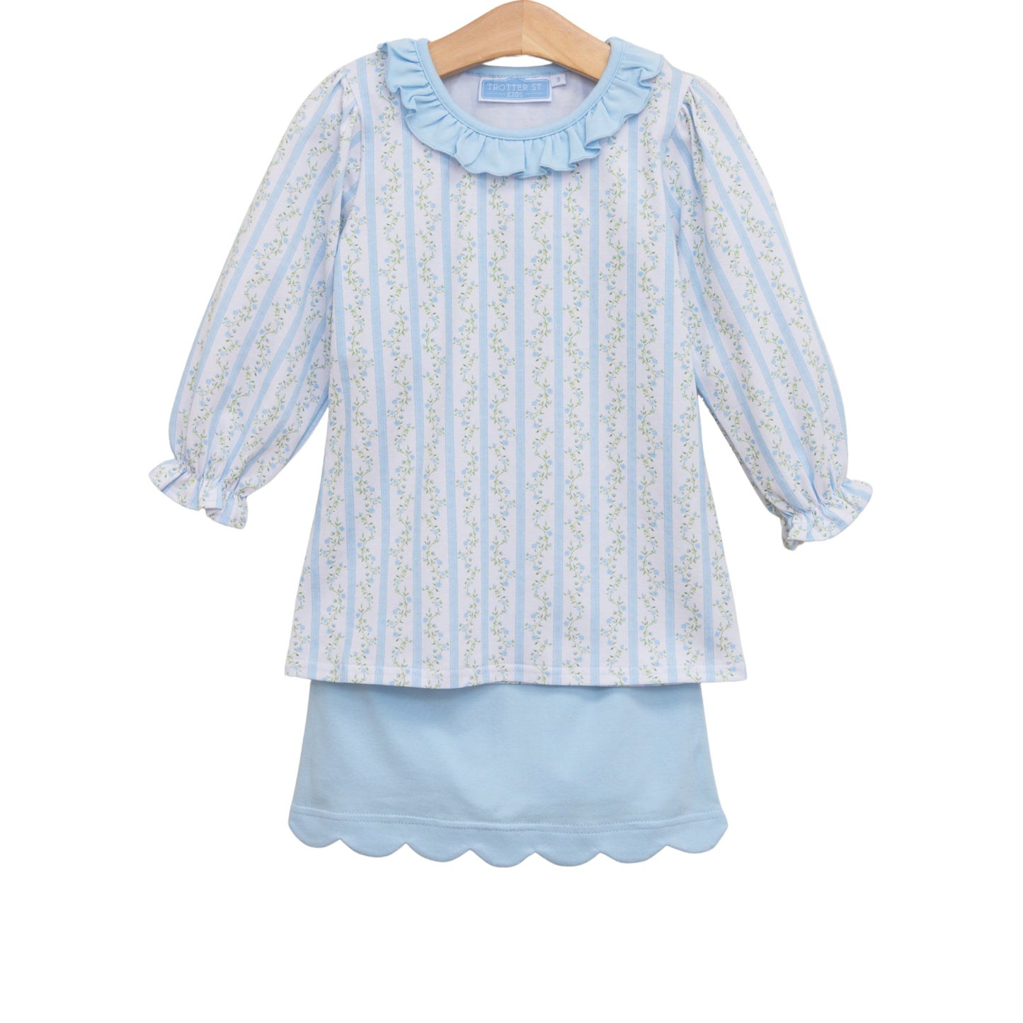 Trotter Street Kids Vineyard Blooms Skort Set
