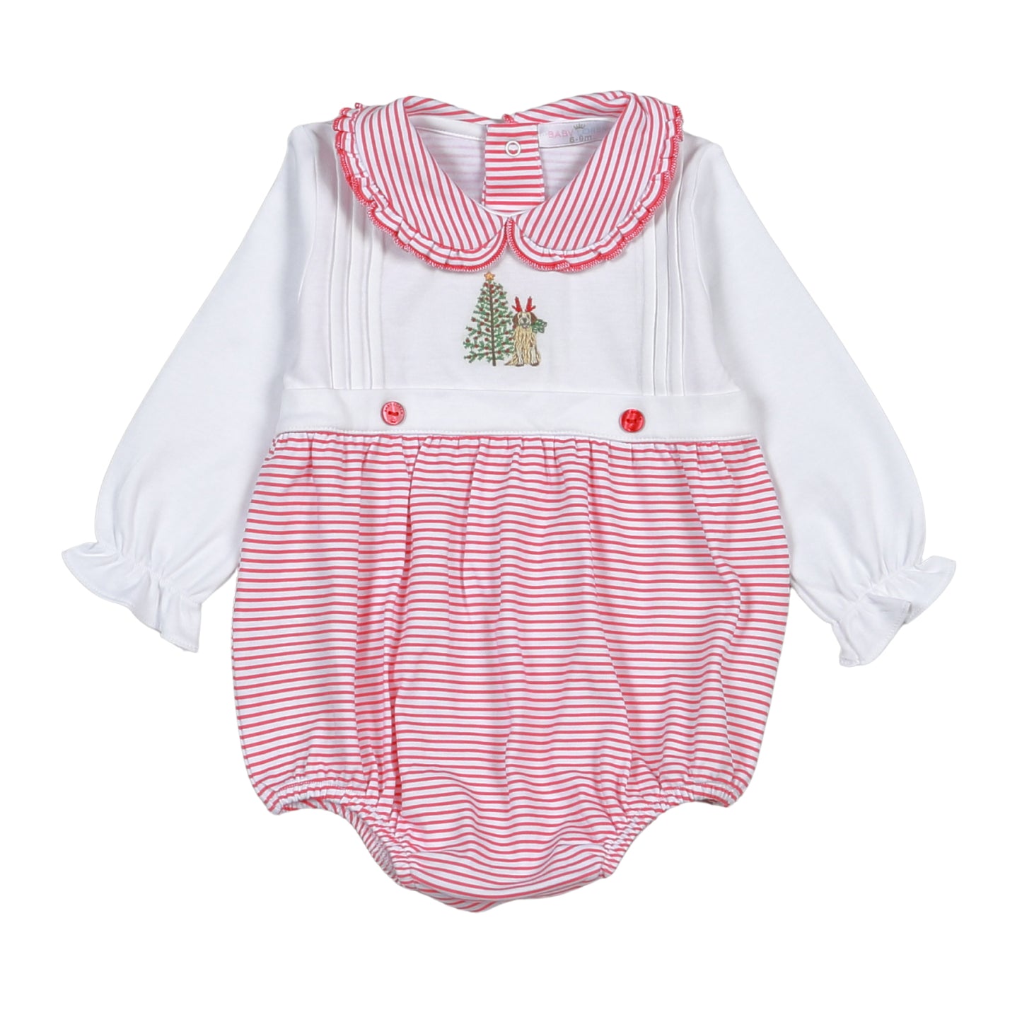 Baby Loren Christmas Pals Hand Embroidered Bubble Girl