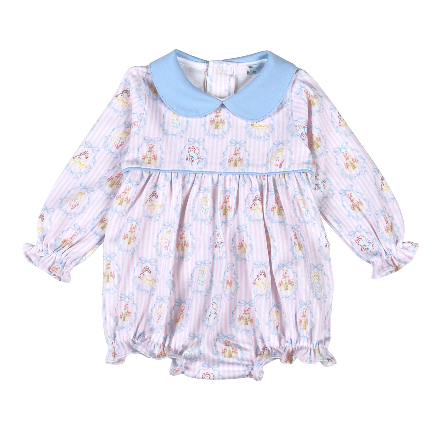 Baby Loren Royal and Charm Pima Scallop Collar Bubble