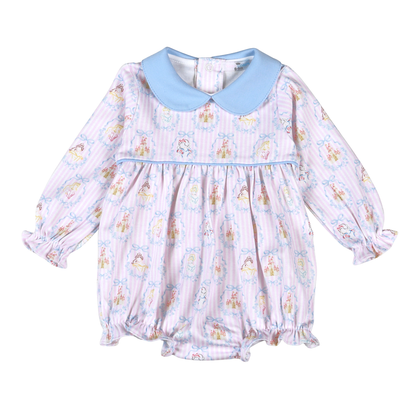 Baby Loren Royal and Charm Pima Scallop Collar Bubble