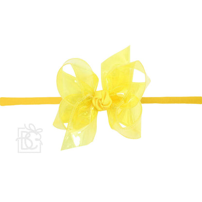 Beyond Creations, LLC - 4.5" WATERPROOF BOW W/ PANTYHOSE HEADBAND