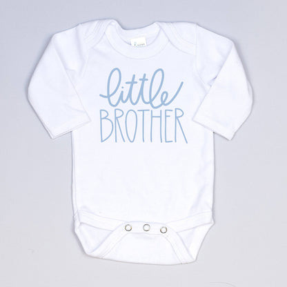 Cuddle Sleep Dream - Little Brother Onesie | Script, Light Blue