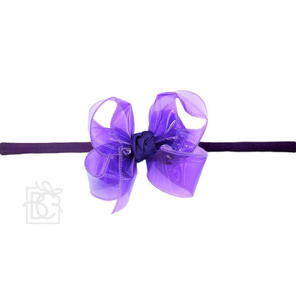 Beyond Creations, LLC - 4.5" WATERPROOF BOW W/ PANTYHOSE HEADBAND
