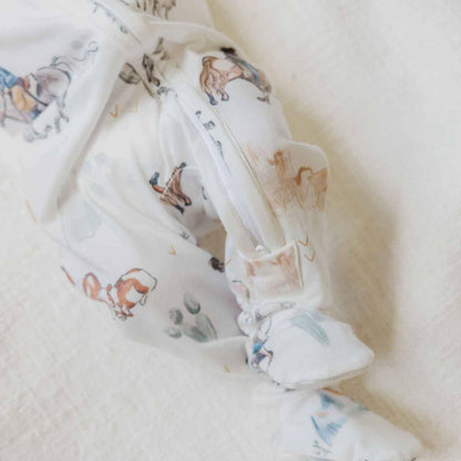 Copper Pearl - Zip-Up Footie Pajama - Boone