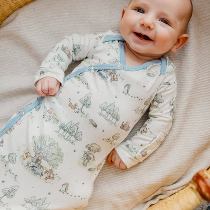Copper Pearl - Newborn Knotted Gown - Hundred Acre Wood