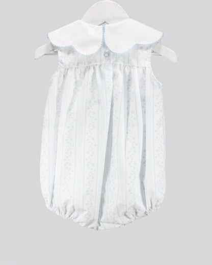 Baby Blessings Clothing - Scalloped Blue Aria Bubble
