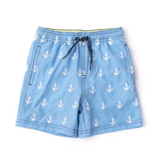 Shade Critters Boys H20 Appearing Trunks - Blue Anchor