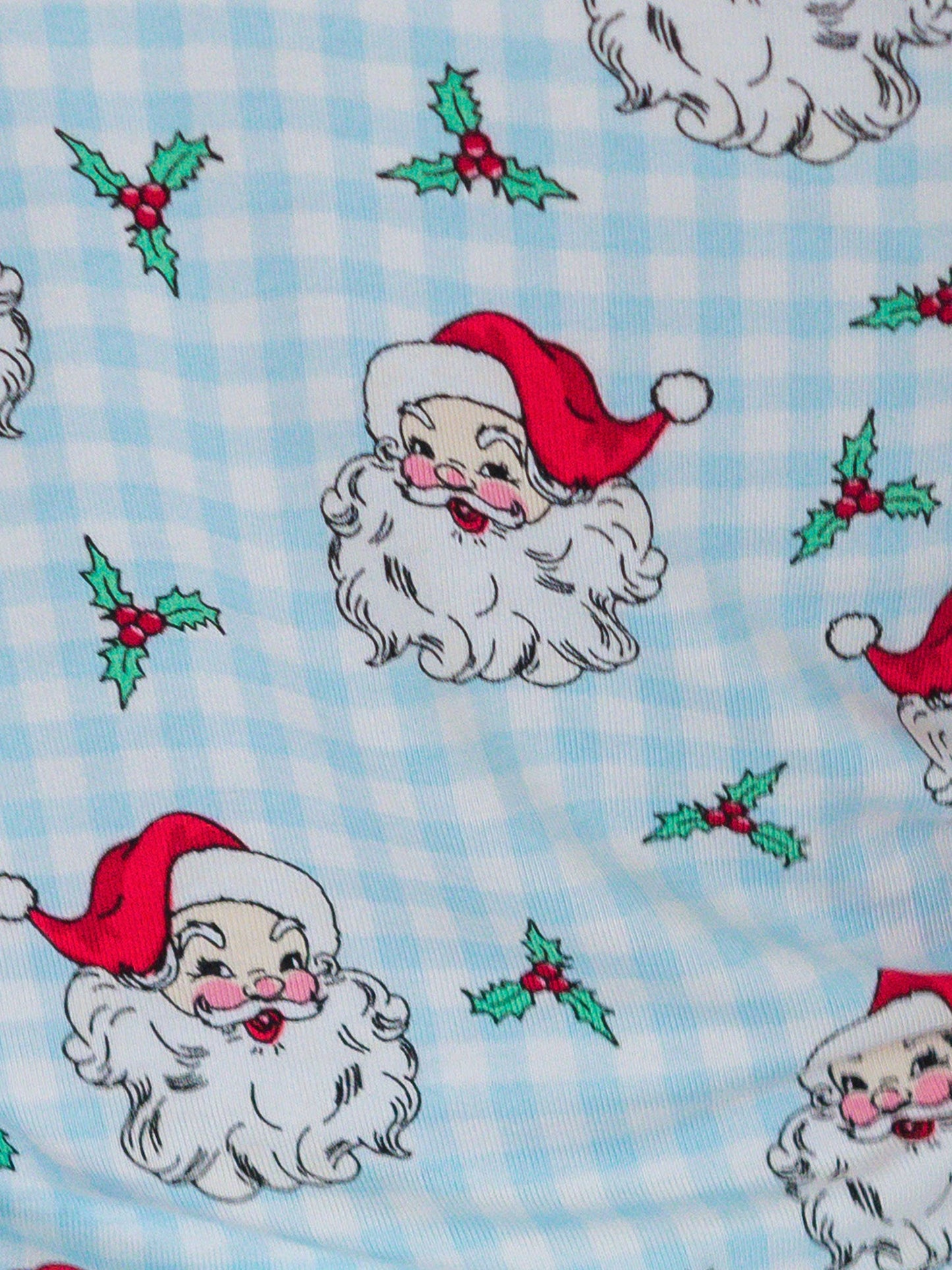 RuffleButts + RuggedButts - SoftSnooze™ Baby Bamboo Viscose Blue Dear Santa Convertible One Piece Footie Pajama