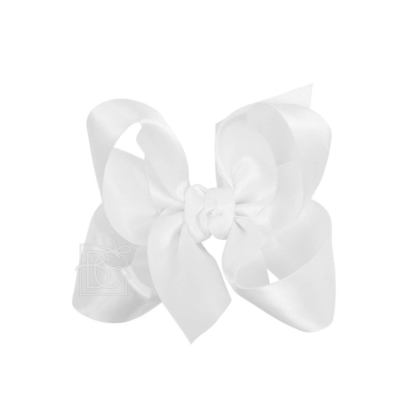 Beyond Creations, LLC - 4.5 SATIN BOW ON CLIP
