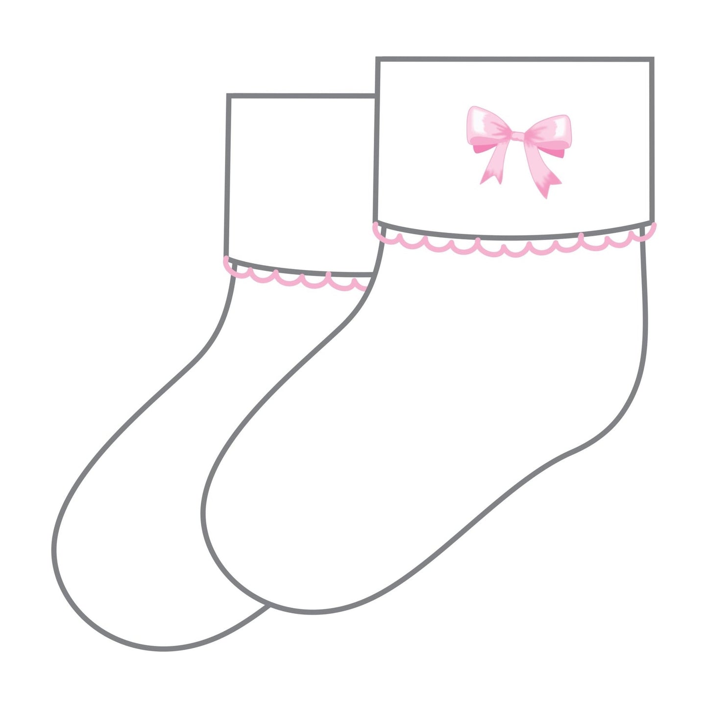 Magnolia Baby Embroidered Bows Socks