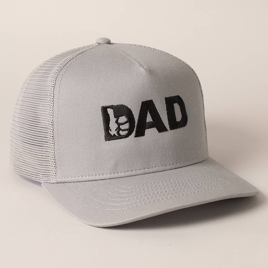 Fashion City - Thumbs Up Dad Father's Day Gift Mesh Back Embroidered Cap