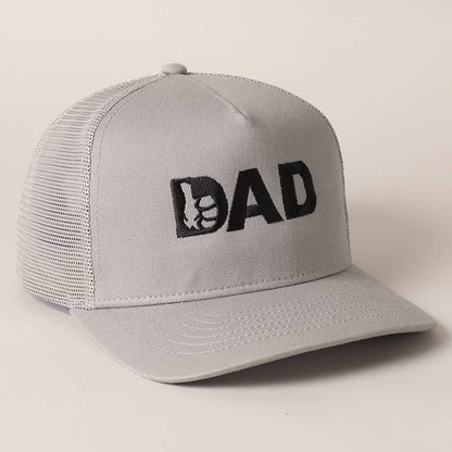 Fashion City - Thumbs Up Dad Father's Day Gift Mesh Back Embroidered Cap