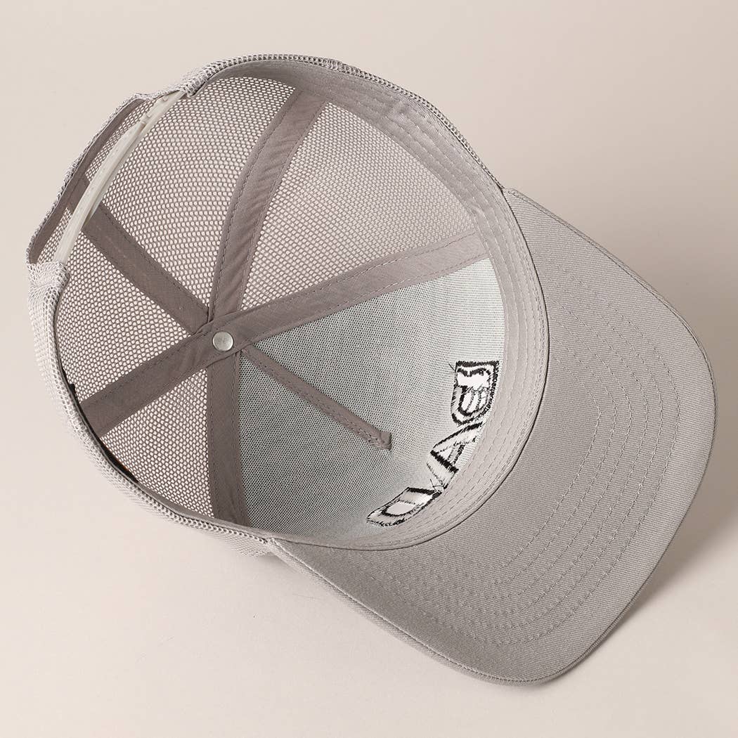 Fashion City - Thumbs Up Dad Father's Day Gift Mesh Back Embroidered Cap