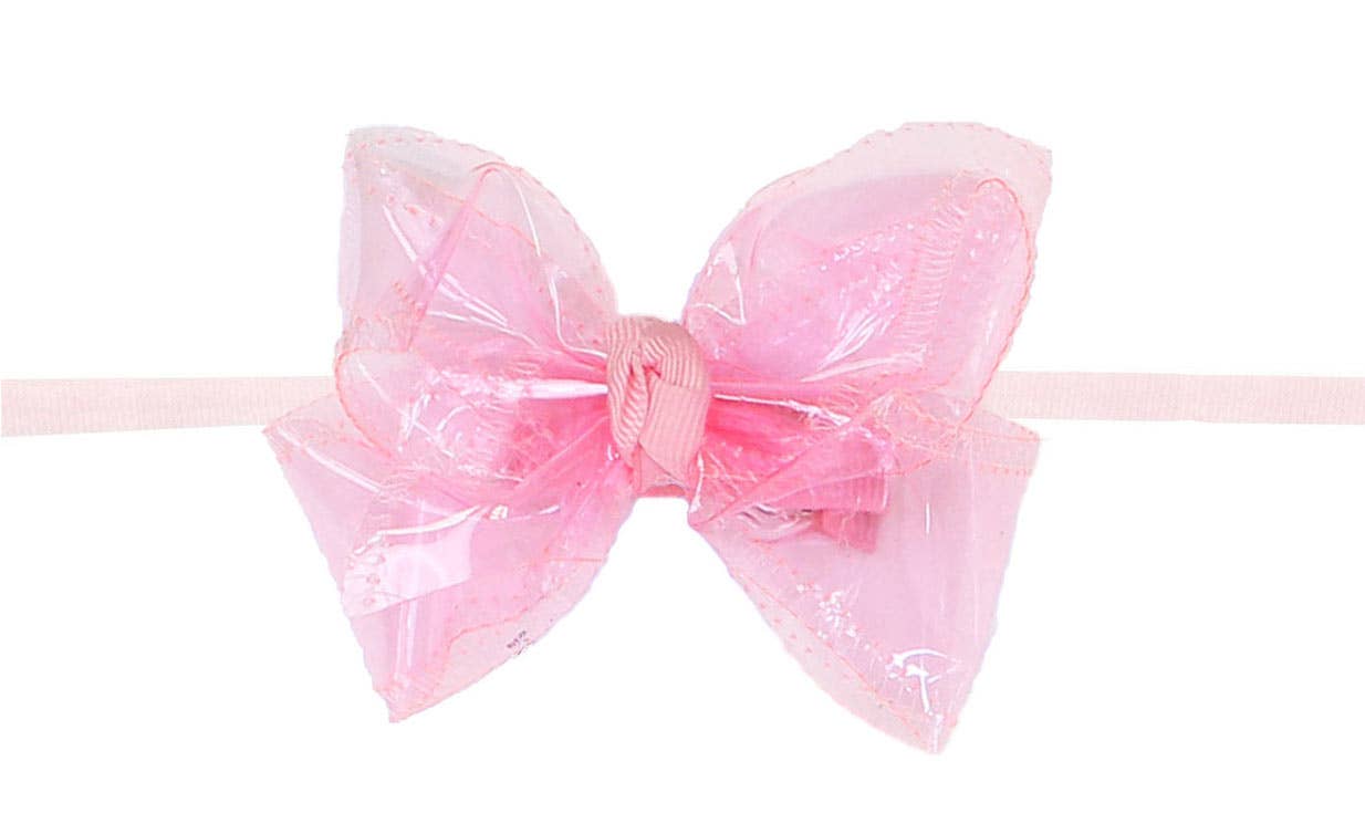 Beyond Creations, LLC - 4.5" WATERPROOF BOW W/ PANTYHOSE HEADBAND