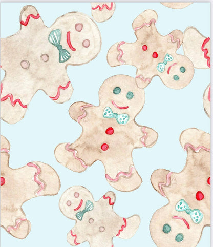 Sweet Bay Clothing - Blue Gingerbread Zipper Onesie
