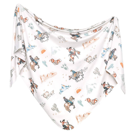 Copper Pearl - Knit Swaddle Blanket - Boone
