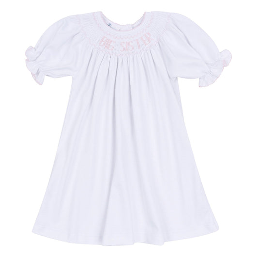 Magnolia Baby Big Sister Bishop Short Sleeve Dress