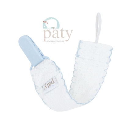 Paty Knit Pacifier Clip - Color Options