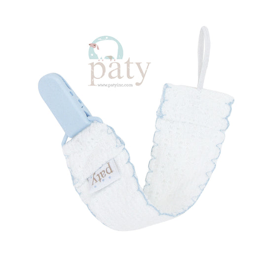 Paty Knit Pacifier Clip - Color Options