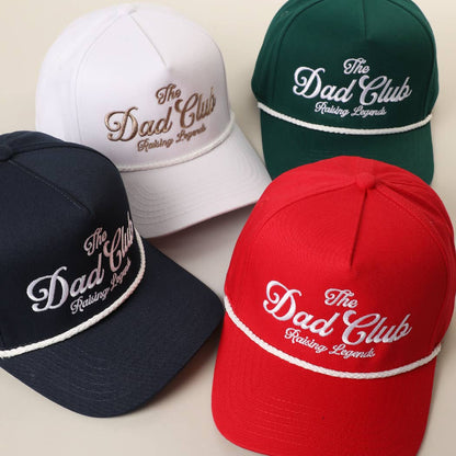 Fashion City - The Dad Club Raising Legends Embroidered Rope Trucker Hat