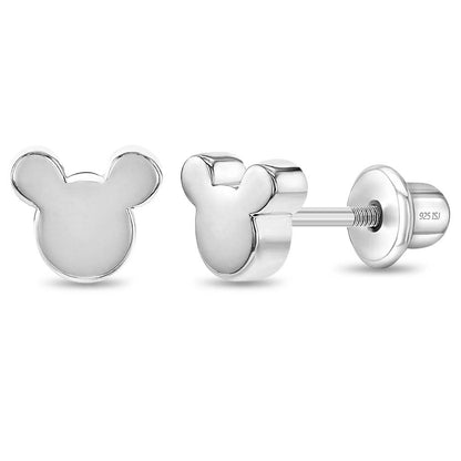 In Season Jewelry - Teenie Mouse Baby Toddler / Kids Earrings - Sterling Silver