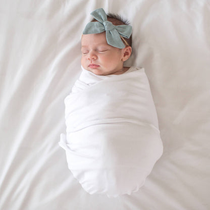 Copper Pearl - Knit Swaddle Blanket - Dove