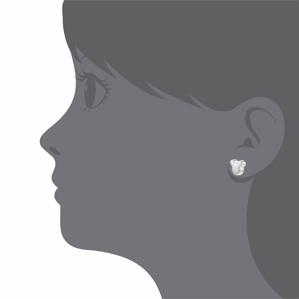 In Season Jewelry - Teenie Mouse Baby Toddler / Kids Earrings - Sterling Silver