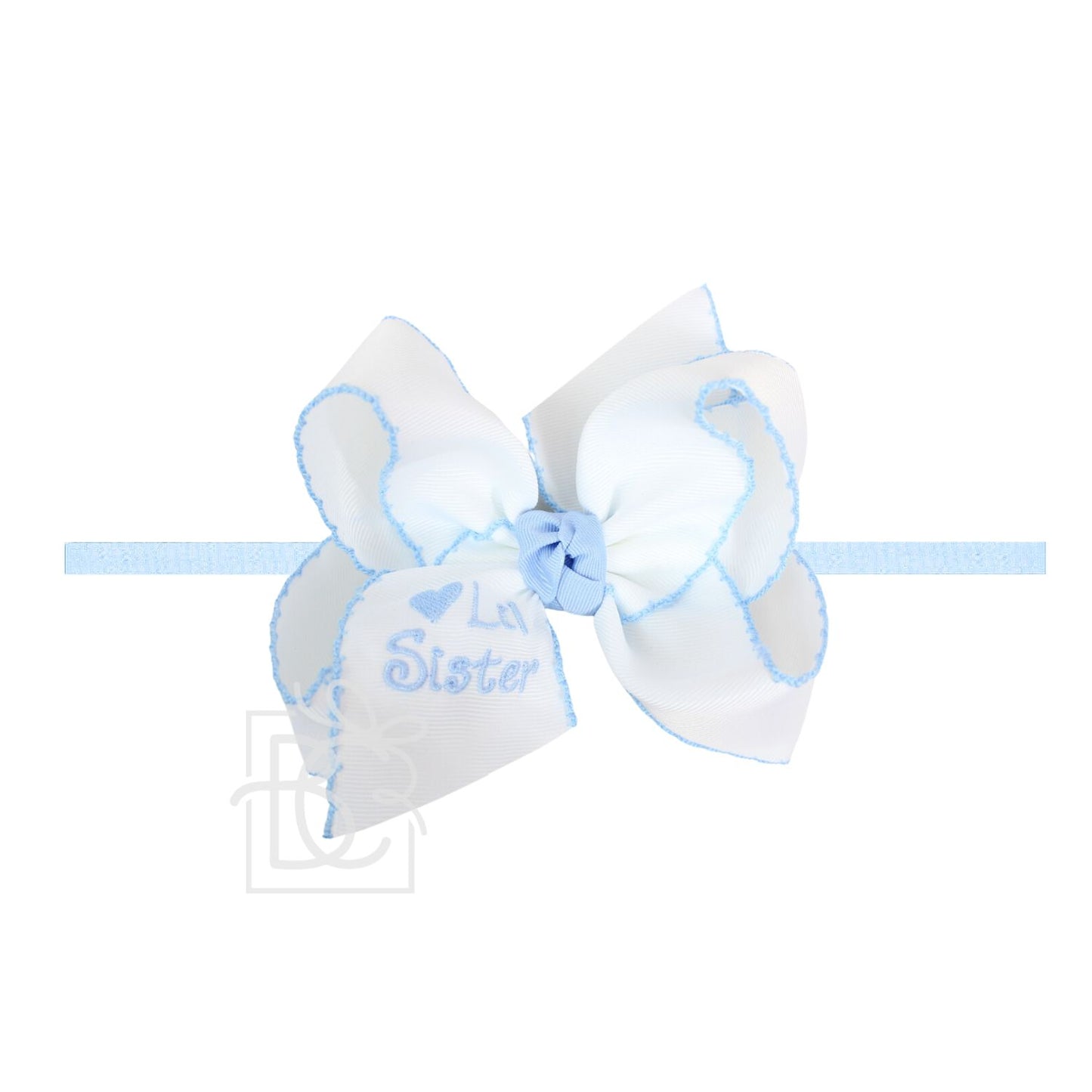 Beyond Creations - 4.5 Pantyhose Embroidered Lil Sister Bow (Color Options)