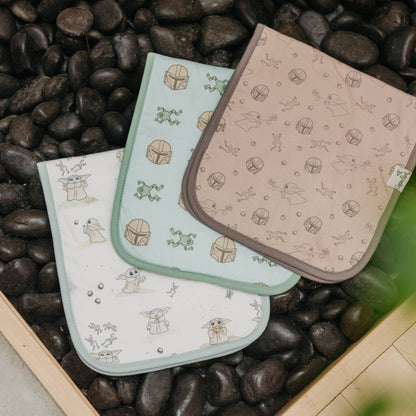 Copper Pearl - 3 Pack Premium Burp Cloths - Star Wars Grogu