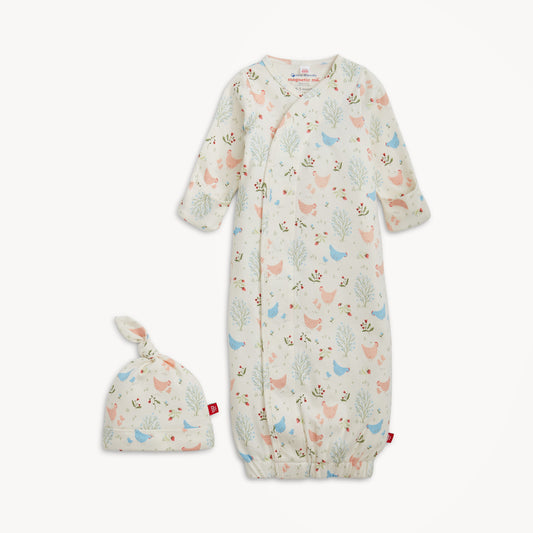 Magnetic Me Chicken Tender Organic Cotton Gown and Hat