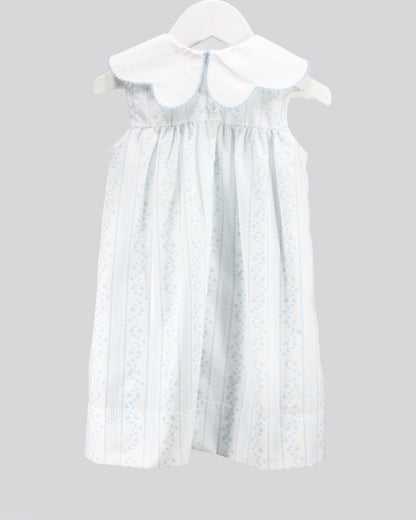 Baby Blessings Clothing - Scalloped Blue Aria Dress