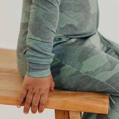 Copper Pearl - Zip-Up Footie Pajama - Hunter
