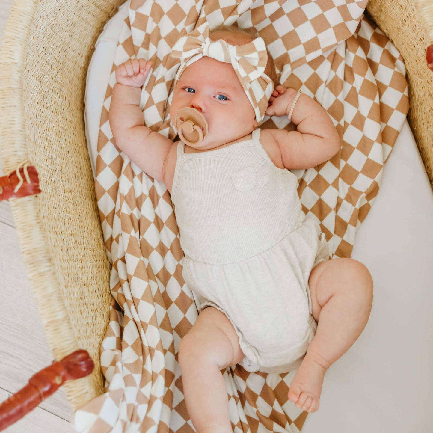Copper Pearl - Knit Swaddle Blanket - Rad