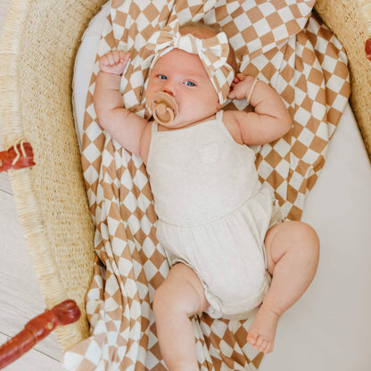 Copper Pearl - Knit Swaddle Blanket - Rad