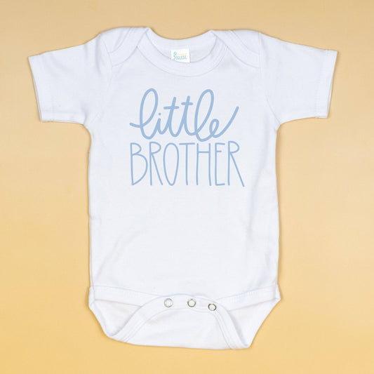 Cuddle Sleep Dream - Little Brother Onesie | Script, Light Blue