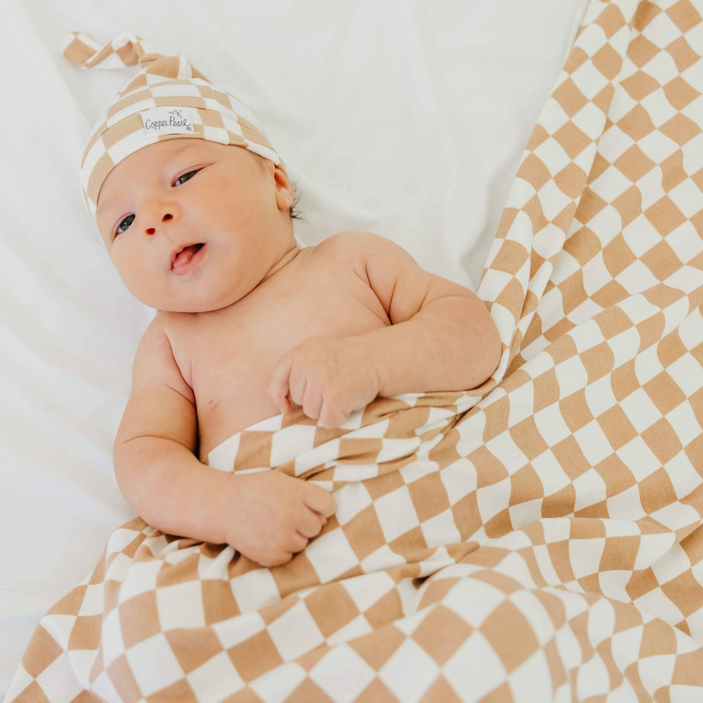 Copper Pearl - Knit Swaddle Blanket - Rad