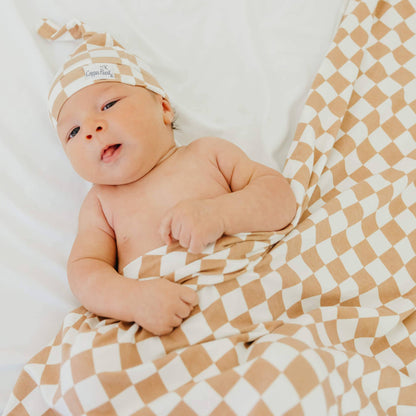 Copper Pearl - Knit Swaddle Blanket - Rad