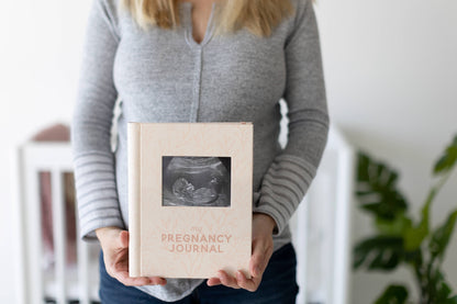 Leaves Keepsake Pregnancy Journal, Blush