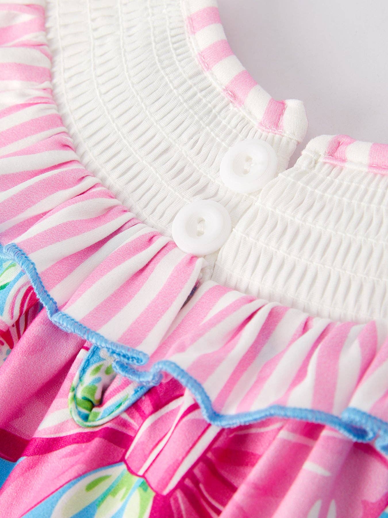 Rylee Faith Designs - “I ❤ DAD”Embroidery Smocking Baby Girls Bubble