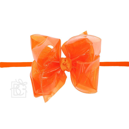 Beyond Creations, LLC - 4.5" WATERPROOF BOW W/ PANTYHOSE HEADBAND