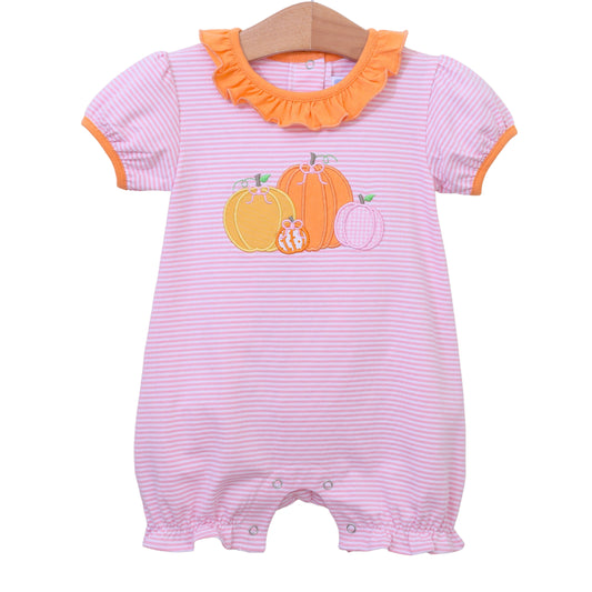 Trotter Street Girls Pumpkin Patch Romper