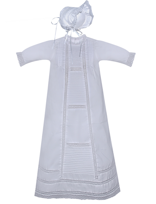 Baby Sen by Remember Nguyen White Logan Christening Gown