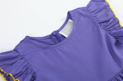 Lil Cactus - Purple, Green and Gold Mardi Gras Dress