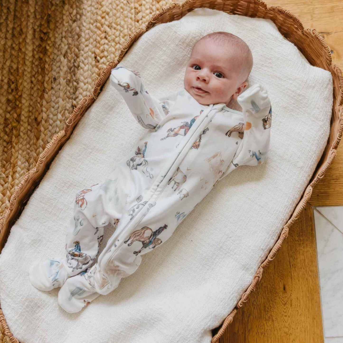 Copper Pearl - Zip-Up Footie Pajama - Boone