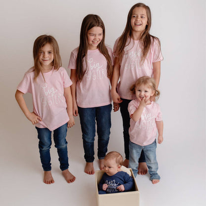 Cuddle Sleep Dream - Big Sister, script style | Pink Tshirt